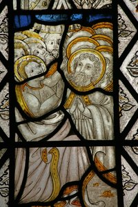 Ventana Sa que representa Pentecostés