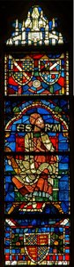 Ventana que representa una figura genealógica: Escrom de English School
