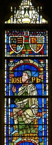 Ventana que representa una figura genealógica: José de English School