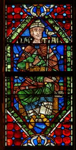 Ventana que representa una figura genealógica: Natán de English School