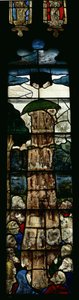 Ventana que representa la Ascensión de English School