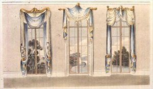 Cortinas de Ventana, lámina 112 de Ackermann