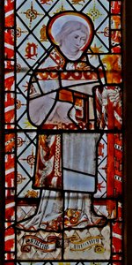 Ventana n2 que representa a San Pedro Diácono de English School