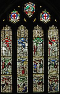Ventana n6 que representa la ventana de San Jorge de English School