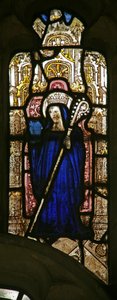 Ventana s7 que representa a Santa Etheldreda?