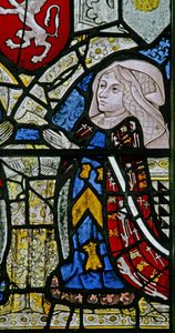 Ventana w1 representando a una donante - Elizabeth Tilney de English School