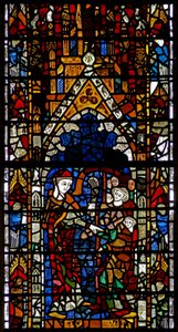 Ventana w38 que representa la administración de la penitencia de English School