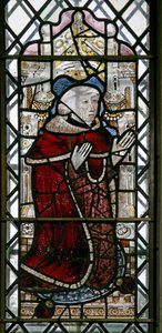 Ventana w3 representando a una donante - Sir William Howard de English School