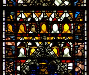 Ventana w41 que representa campanas de English School