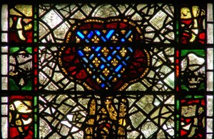 Ventana w42 que representa las armas de Francia