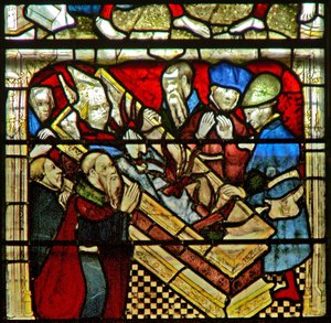 Ventana w5 que representa una escena de la vida de San William
