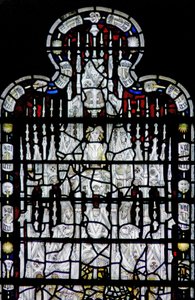 Ventana w6 que representa un dosel con figuras