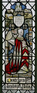 Ventana w6 que representa a un donante - Elizabeth Fitzwauter de English School