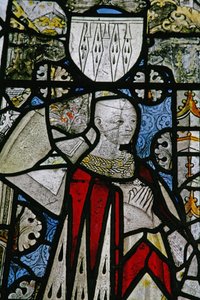 Ventana w6 que representa a un donante - Elizabeth Fitzwauter de English School