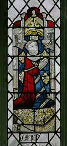 Ventana w6 que representa a un donante - Robert Cavendish de English School