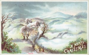 Escena Invernal, Tarjeta de Navidad