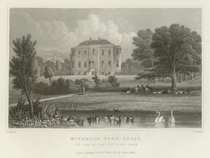 Wivenhoe Park, Essex, la Residencia del Teniente General States Rebow de English School