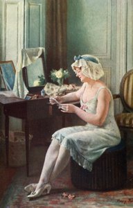 Mujer leyendo una carta de English School