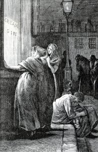 Mujeres y consumo de ginebra, siglo XIX de English School