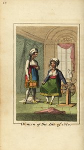 Mujeres de la Isla de Nio o Ios, Grecia de English School