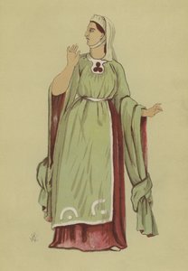 Traje femenino del reinado de Enrique I de English School