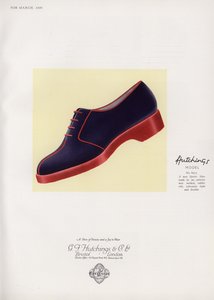Anuncio de zapatos de mujer, años 1930