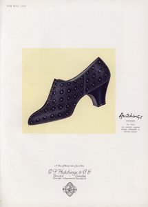 Anuncio de zapatos de mujer, años 1930