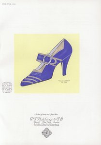 Anuncio de zapatos de mujer, años 1930