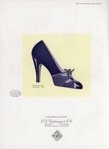 Anuncio de zapatos de mujer, años 1930