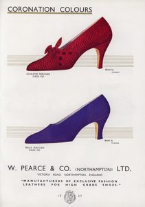 Anuncio de zapatos de mujer, años 1930 de English School