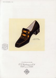 Anuncio de zapatos de mujer, años 1930
