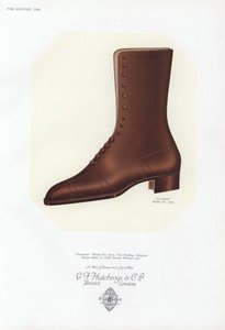 Anuncio de zapatos de mujer, años 1930