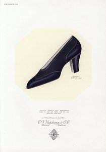 Anuncio de zapatos de mujer, años 1930