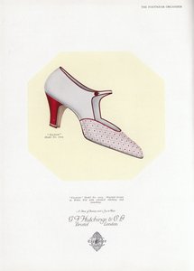 Anuncio de zapatos de mujer, años 1930 de English School