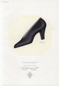 Anuncio de zapatos de mujer, años 1930