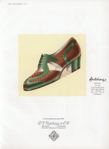 Anuncio de zapatos de mujer, años 1930