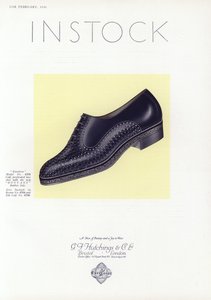 Anuncio de zapatos de mujer, años 1930