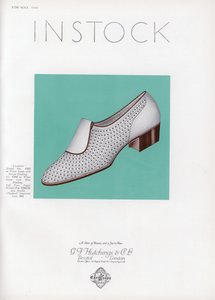 Anuncio de zapatos de mujer, años 1930