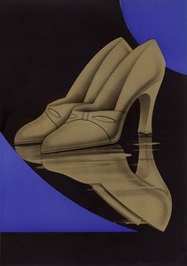 Anuncio de zapatos de mujer, años 1930