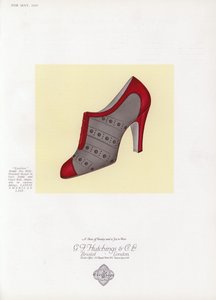 Anuncio de zapatos de mujer, años 1930