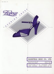 Anuncio de zapatos de mujer, años 1930 de English School