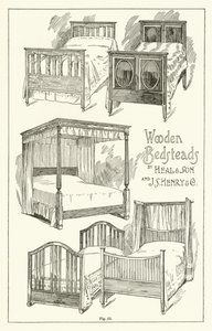 Camas de Madera, por Heal and Son y J S Henry and Company de English School