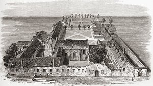 Worcester College, anteriormente Gloucester Hall, Oxford c.1673, de 