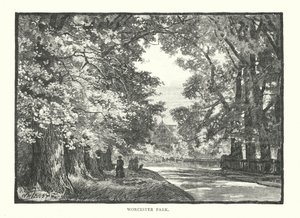 Worcester Park (grabado) de English School