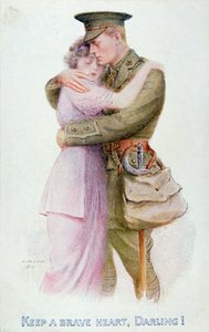 Postal de la Primera Guerra Mundial, c.1914-18 de English School