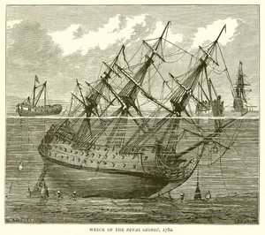 Naufragio del Royal George, 1782