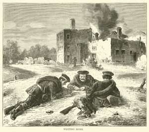 Escribiendo a casa, septiembre 1870 de English School