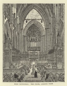 Catedral de York, el coro, mirando al oeste de English School