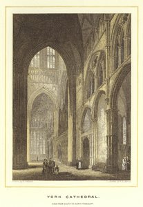 Catedral de York, vista del transepto de sur a norte de English School