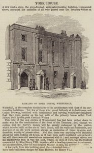 Casa York, Whitehall (grabado) de English School